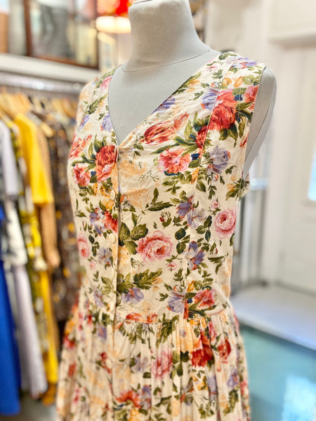 Abito 90s cotone fiori