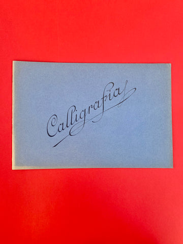 Quaderno calligrafia celeste