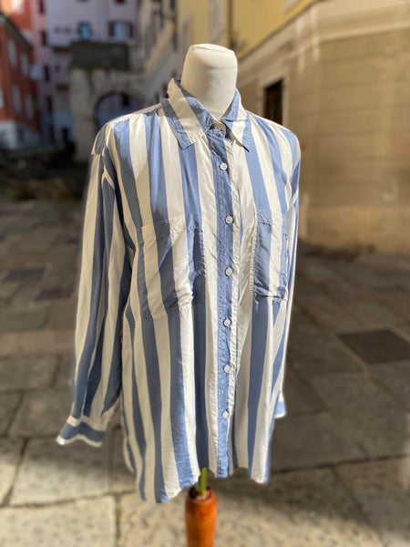 Camicia seta righe