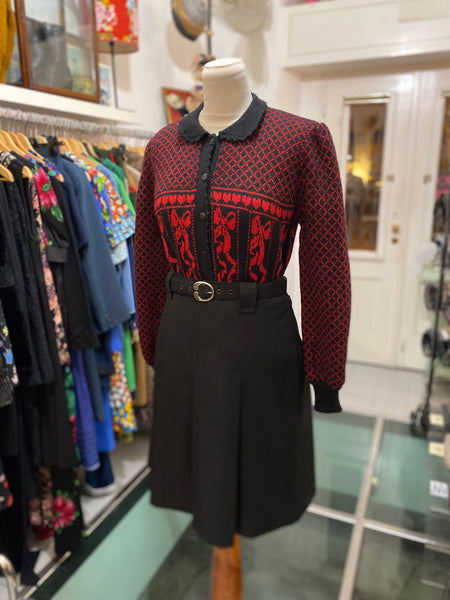 Cardigan cuori e fiocchi