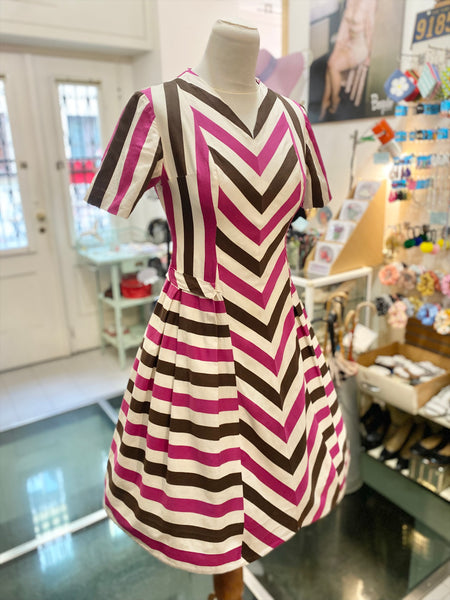 Abito 50s righe