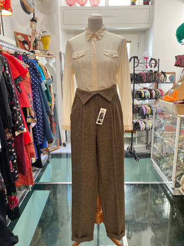 Pantaloni 80s risvolto