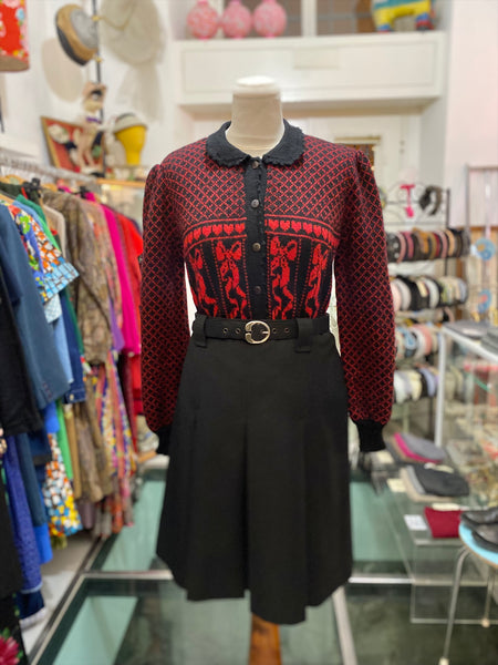 Cardigan cuori e fiocchi