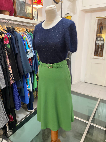 Gonna 70s verde oliva