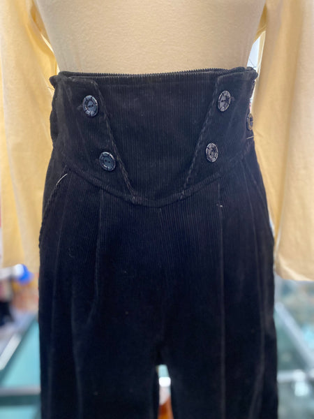 Pantaloni velluto costine 80s