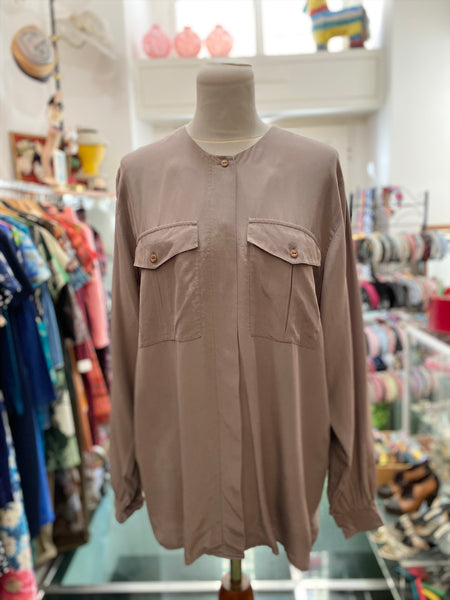 Camicia grigia seta