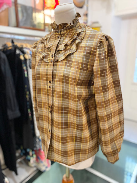 Camicia 80s scacchi e oro