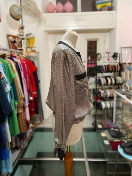 Blusa 80s spina di pesce