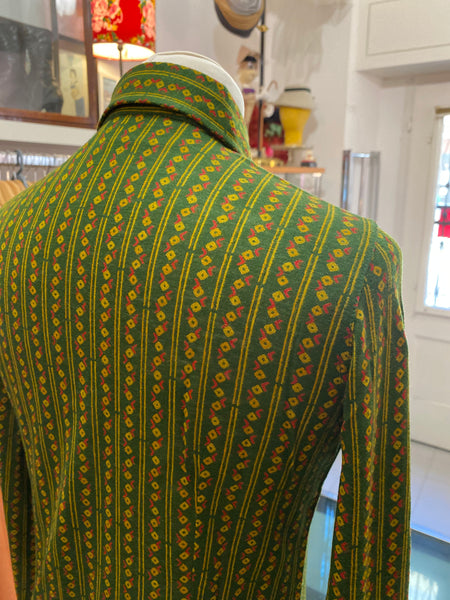 Camicia 70s verde bosco