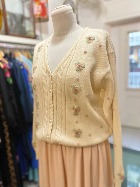 Cardigan ricami