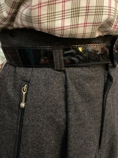 Pantaloni 80s grigio scuro