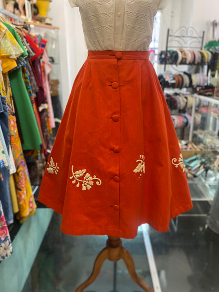 Gonna 50s ricamata