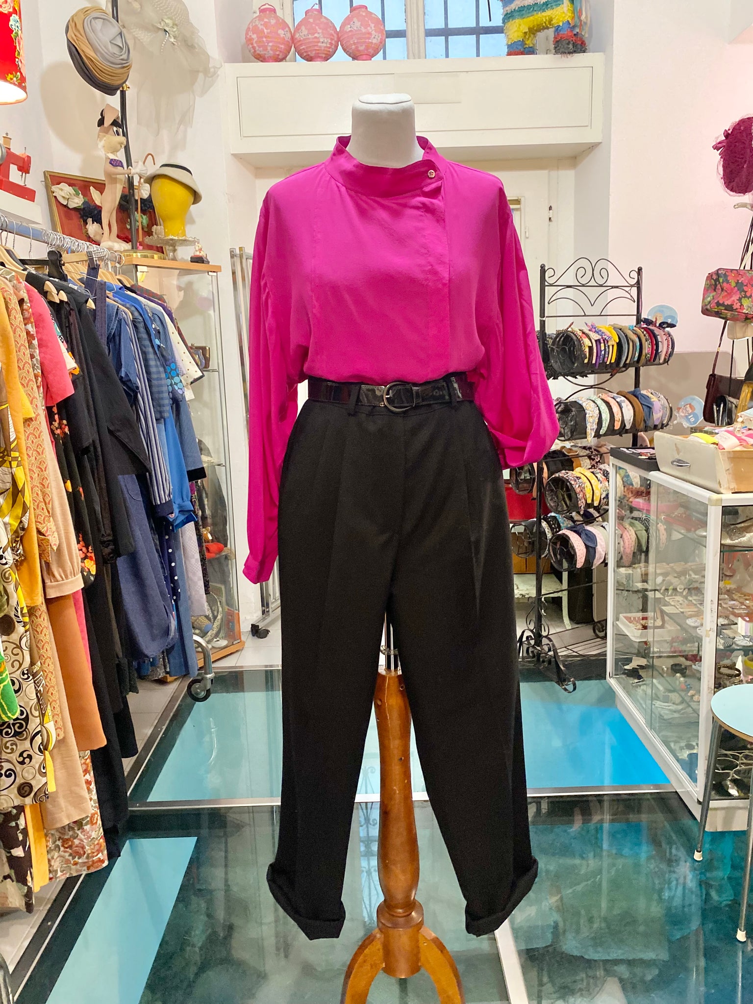 Pantaloni 80s nero 1