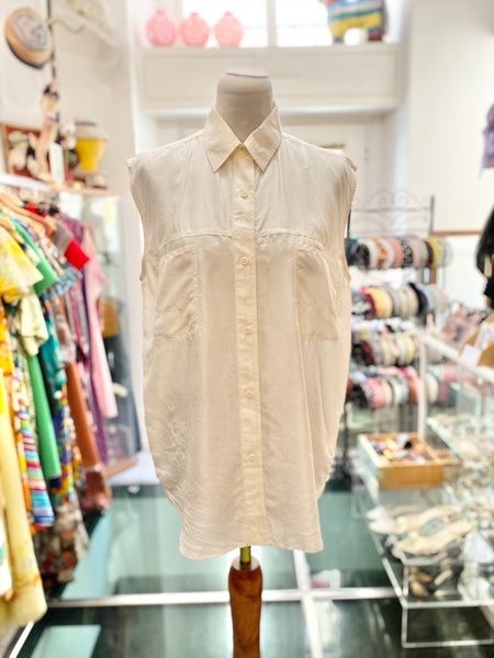 Camicia seta smanicata