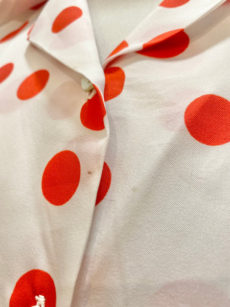Camicia 70s pois rosso