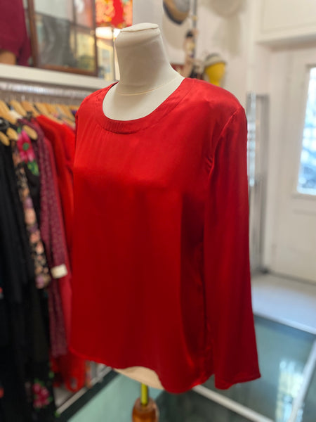 Blusa seta rossa