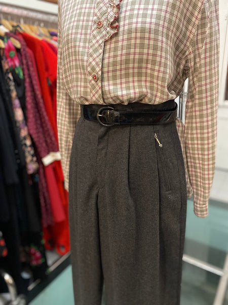 Pantaloni 80s grigio scuro