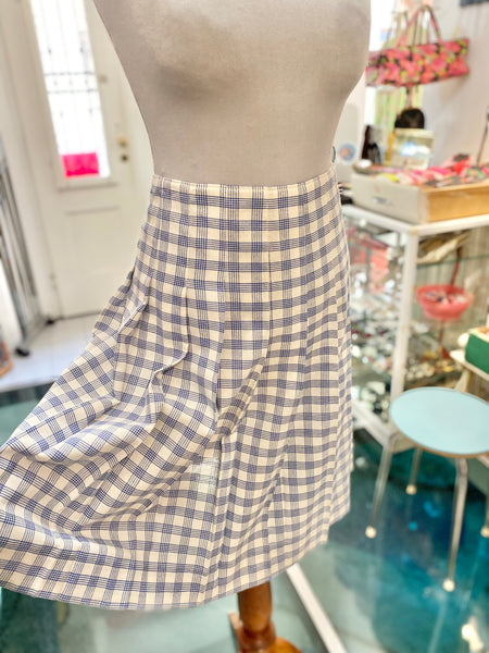 Gonna 70s scacchi blu