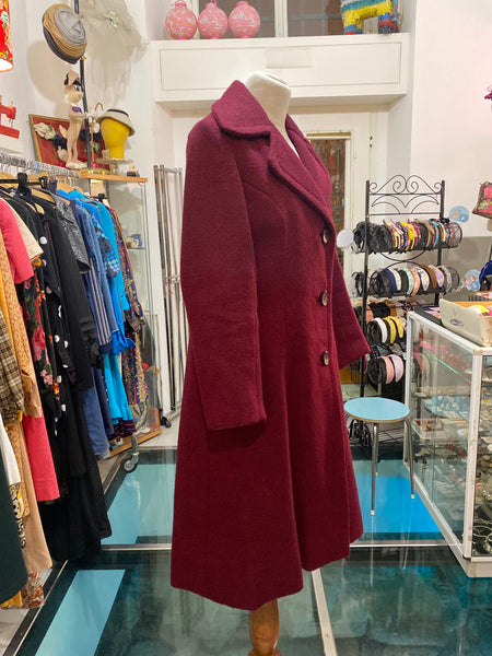 Cappotto 70s bordeaux