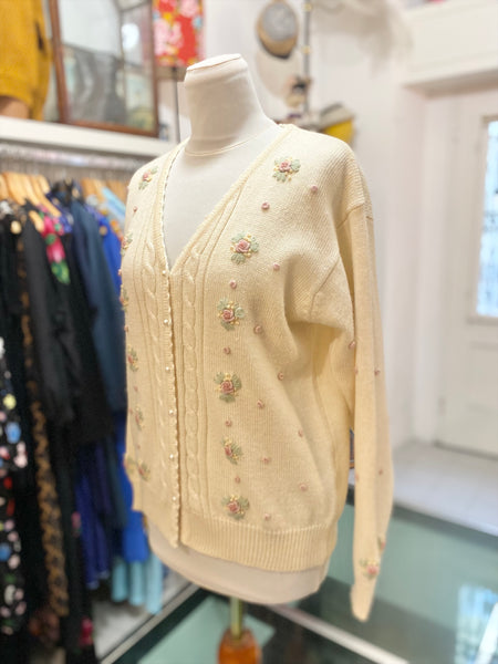Cardigan ricami