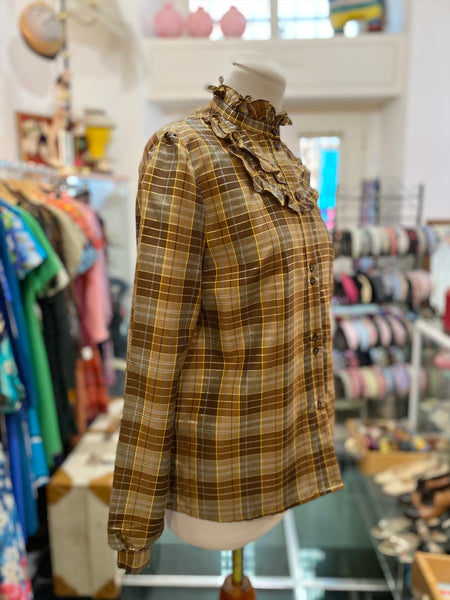 Camicia 80s scacchi e oro
