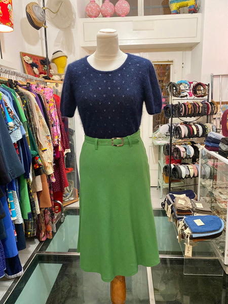 Gonna 70s verde oliva