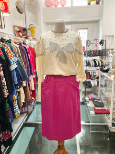 Maglione fiocco lurex