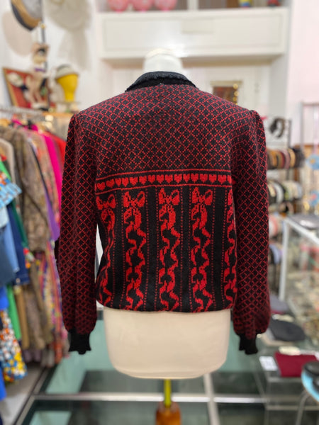 Cardigan cuori e fiocchi