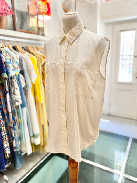 Camicia seta smanicata
