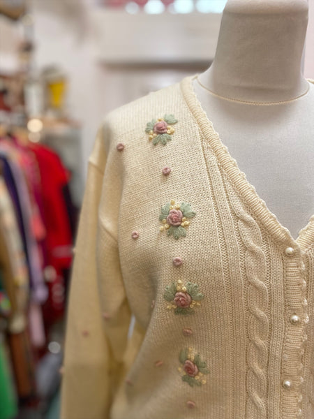 Cardigan ricami