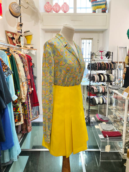 Gonnellina 70s gialla