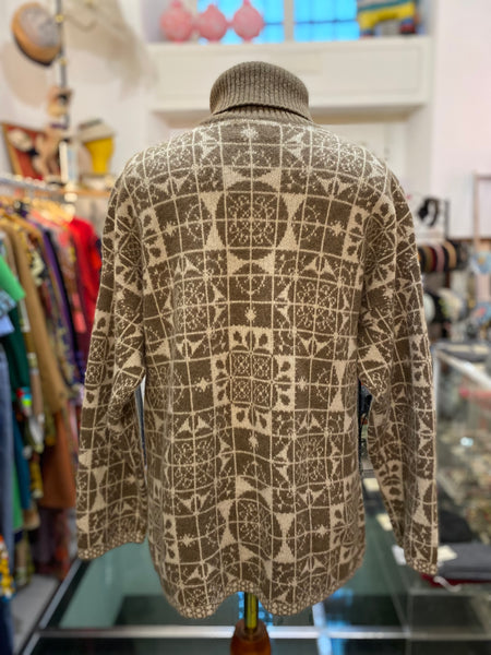 Maglione Benetton piastrelle beige