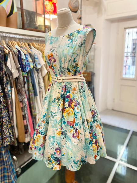 Abito 80s fiori