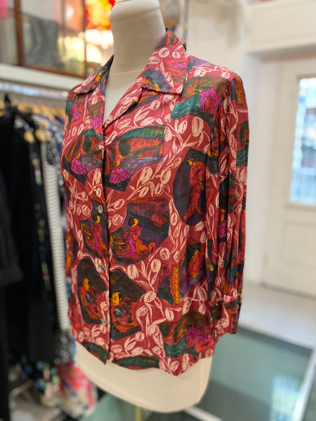 Camicia 50s stampa giappone