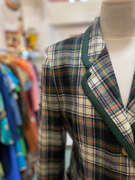 Giacca tartan 90s
