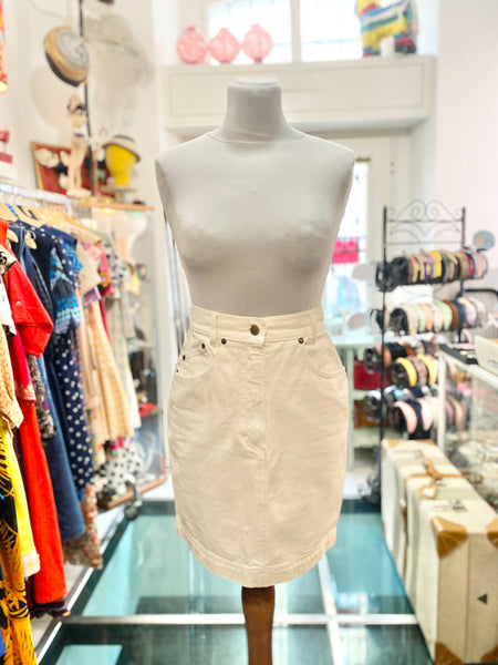 Mini denim bianco