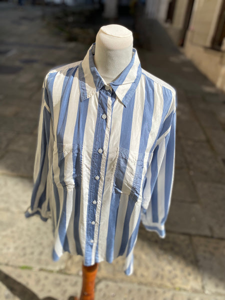Camicia seta righe