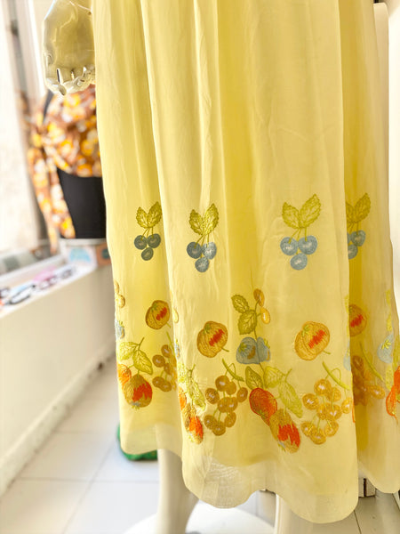 Abito giallo organza