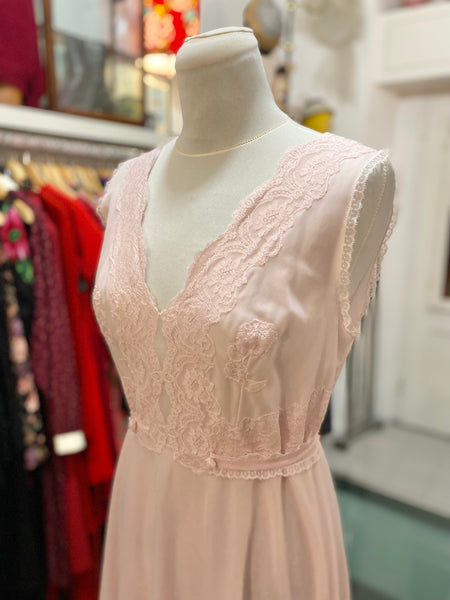 Set camicia da notte e vestaglia rosa baby