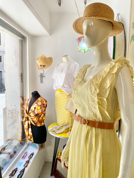 Abito giallo organza
