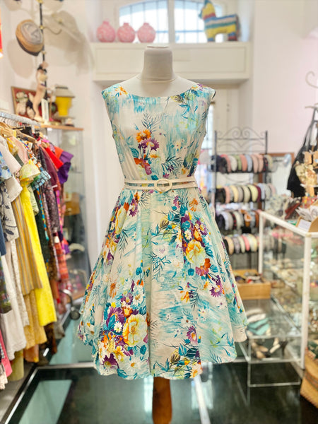 Abito 80s fiori