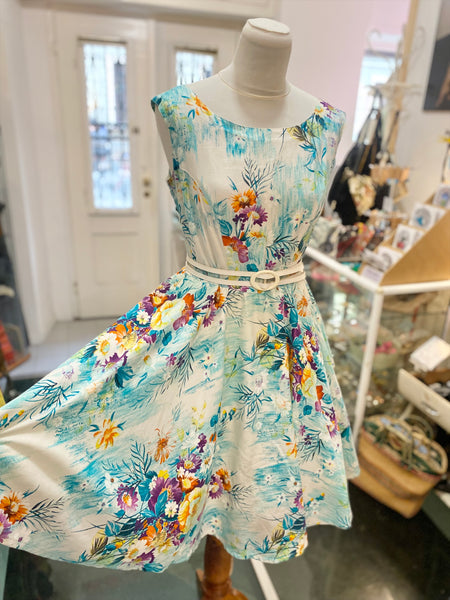 Abito 80s fiori