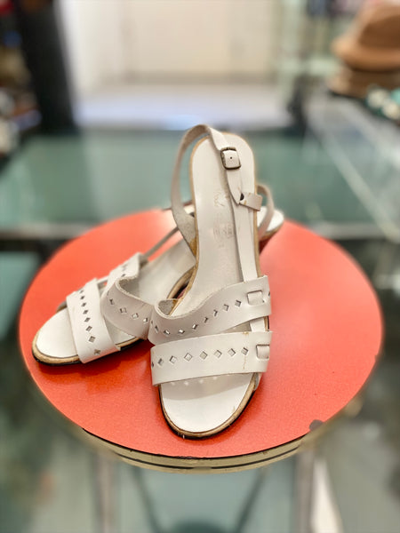 Sandali bianchi 80s
