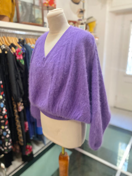 Maglione lilla angora