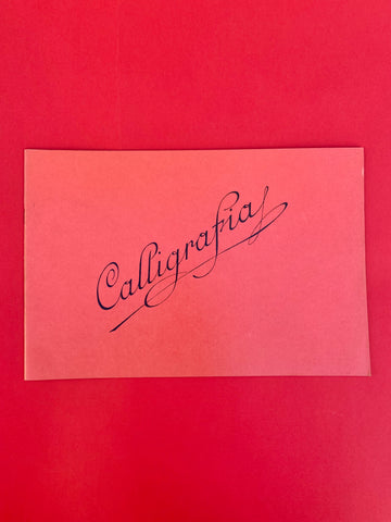 Quaderno calligrafia rosso