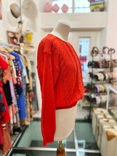 Maglioncino rosso cotone
