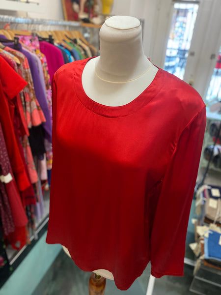 Blusa seta rossa