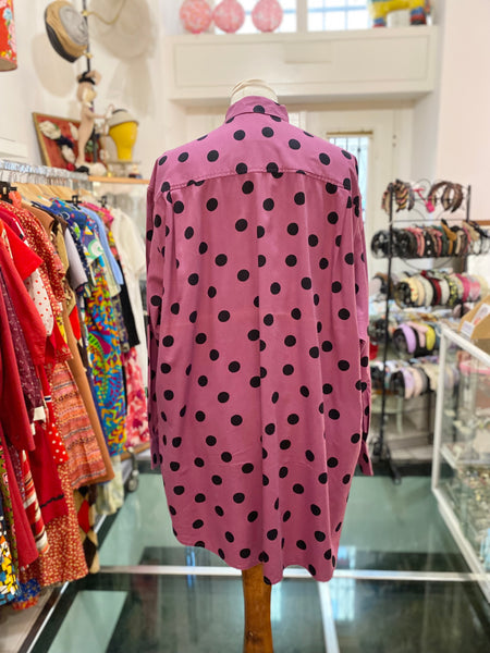 Camicia viola pois