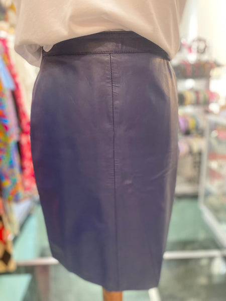 Mini 80s pelle bluette