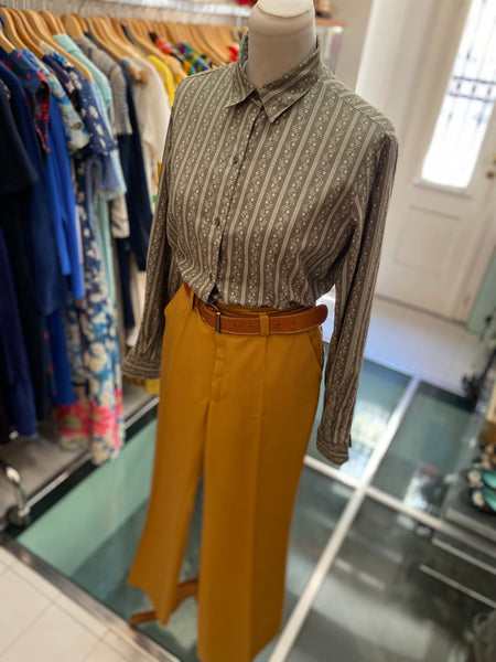 Pantaloni 70s senape